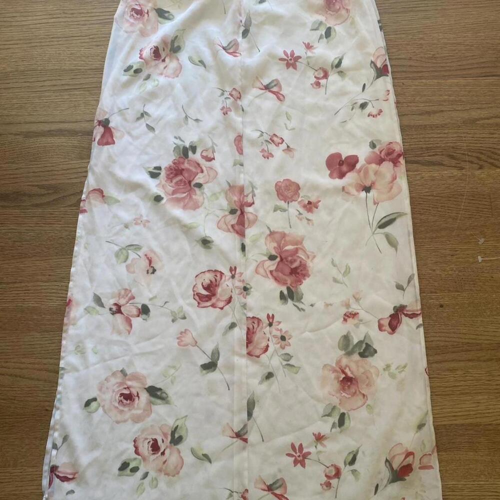 Vintage 90’s y2k pastel floral feminine coquette fairy chiffon flowy maxi. - Picture 4 of 5